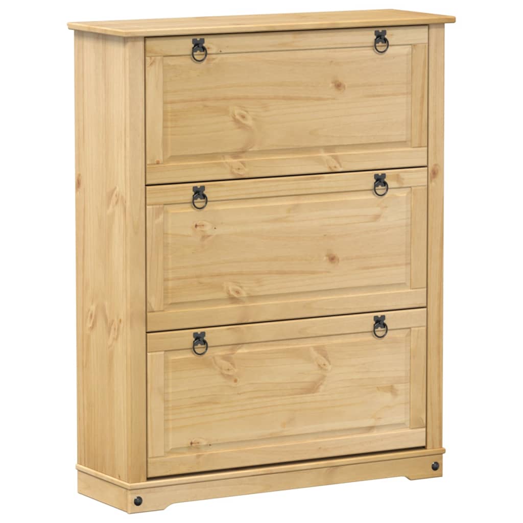Schuhschrank Corona 99x32x47 cm Massivholz Kiefer