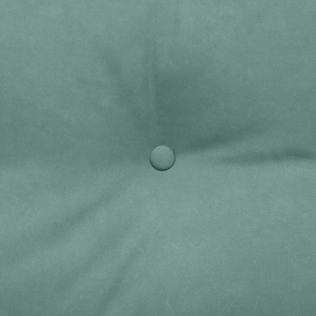 Rückenkissen Blau 45 x 24 x 50 cm Samt