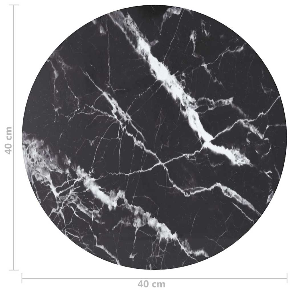 Tischplatte aus gehärtetem Glas quadratisch 700x700 mm