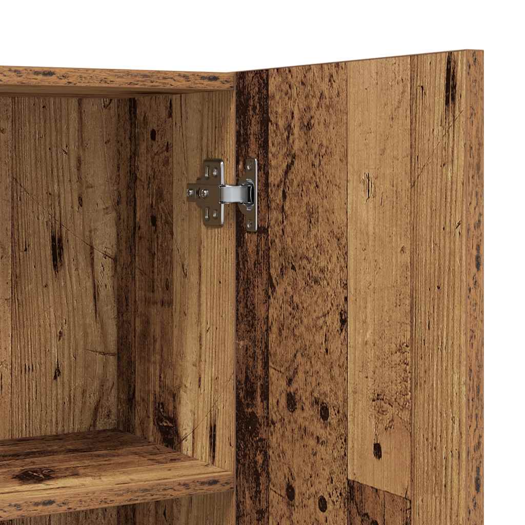 Waschmaschinenschrank Weiß 64x25,5x190 cm