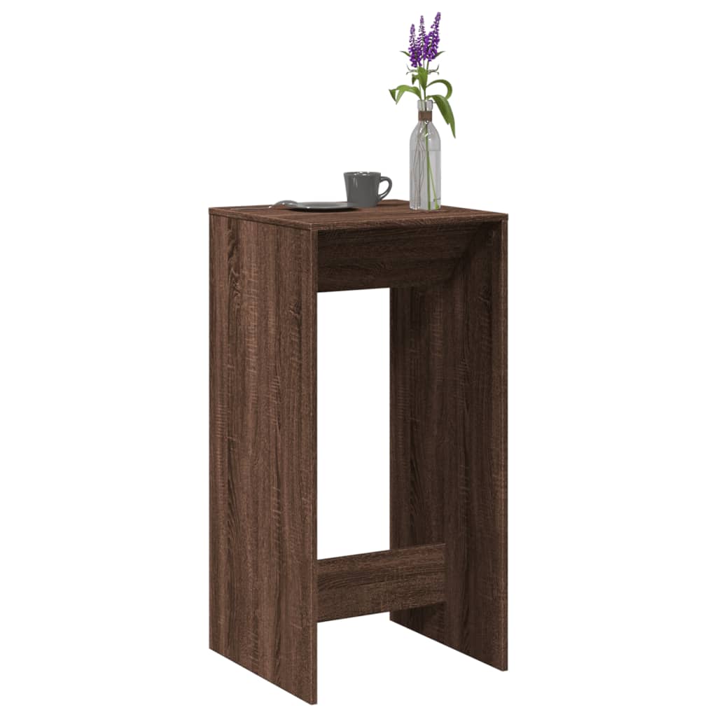 Bartisch Schwarz Eichen-Optik 102 x 50 x 103,5 cm Holzwerkstoff