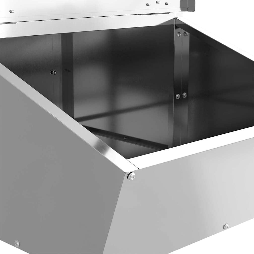 Schweinfutterspender Schwarz 55 x 38 x 76 cm