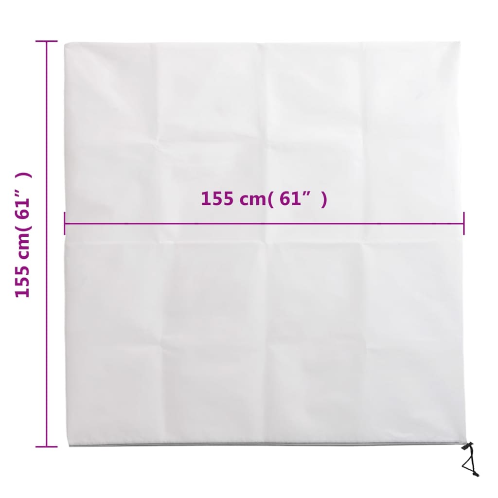 Wintervlies mit Reißverschluss 4 Stk. 70 g/m² 1x1,55 m