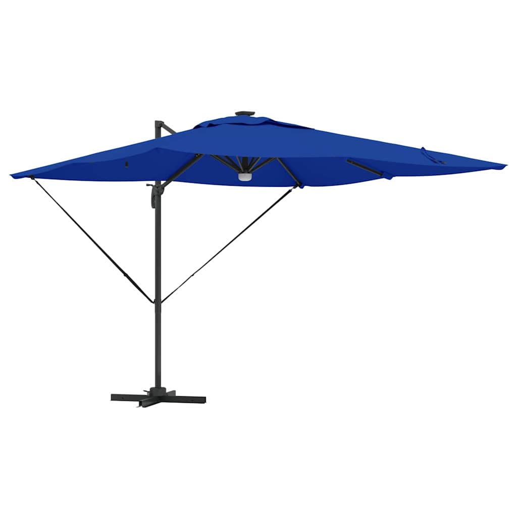 Roma Parasol Beige 286 x 284 x 270 cm Aluminium und Polyester
