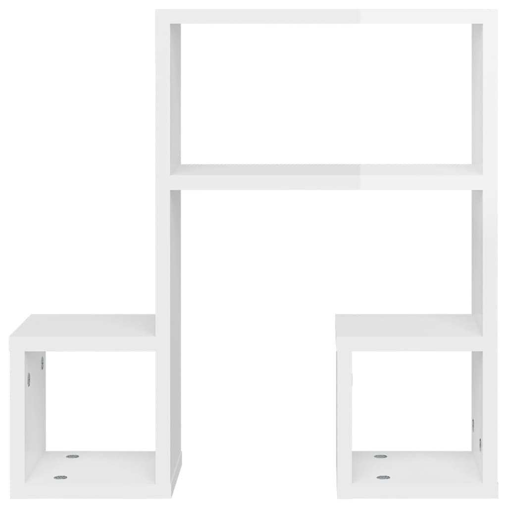 Wandregale 2 Stk. Weiß 50x15x50 cm Holzwerkstoff