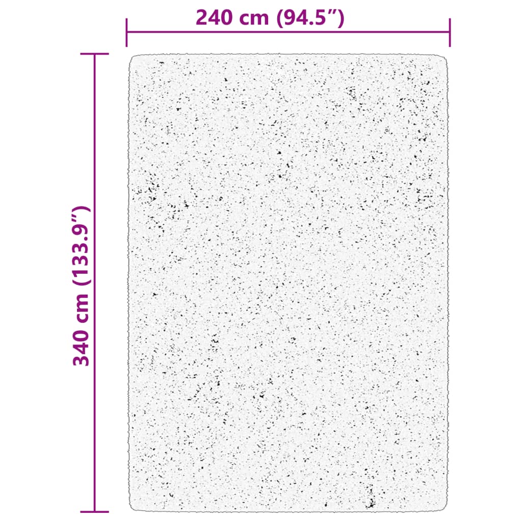 Teppich HUARTE Kurzflor Weich und Waschbar Anthrazit 60x110 cm
