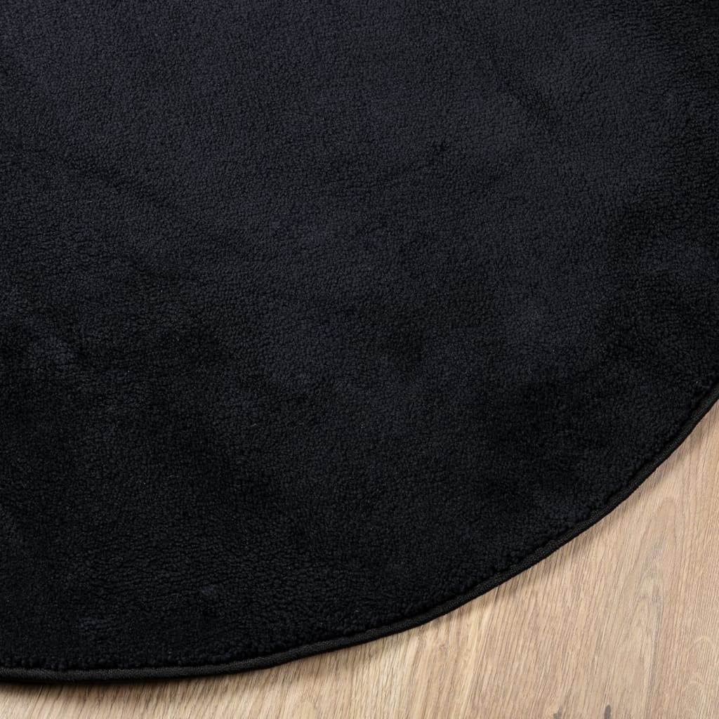 Teppich OVIEDO Kurzflor Anthrazit 120x120 cm