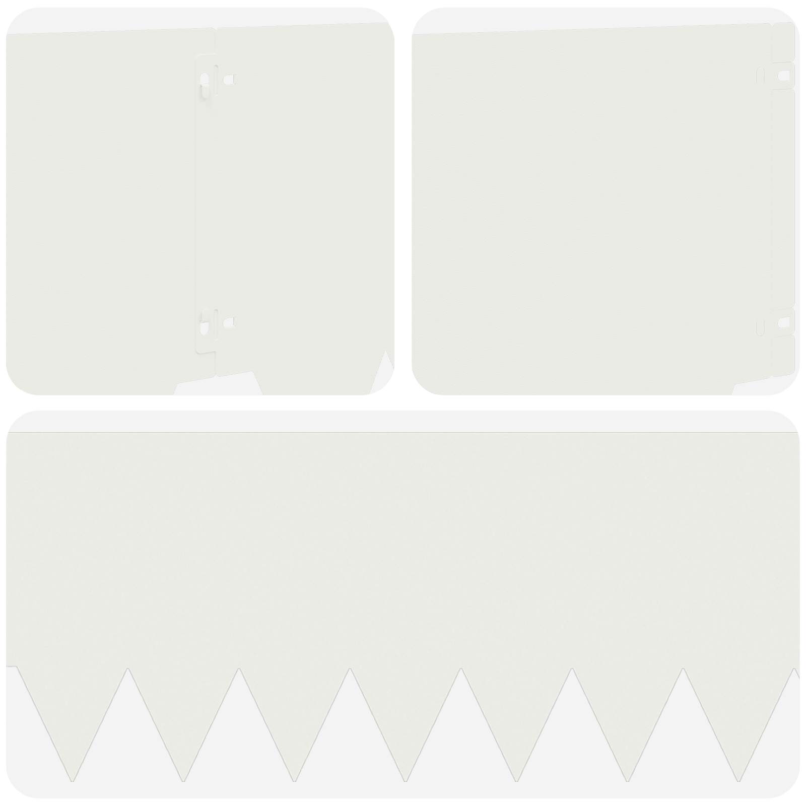 Raseneinfassung 10 pcs Länge Höhe 103 x 15 cm Stahl Schwarz