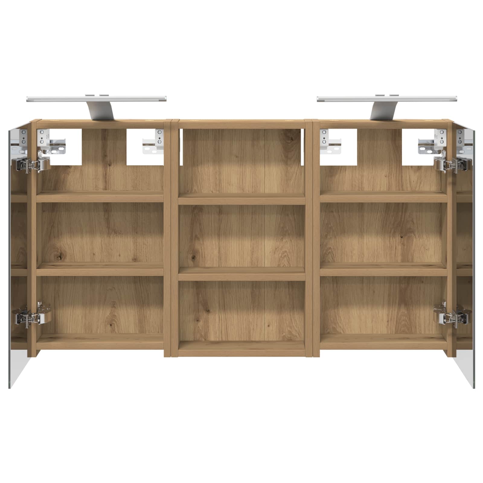 Badezimmerschrank-Set 3 pcs 80 x 10,5 x 50 cm Holzwerkstoff