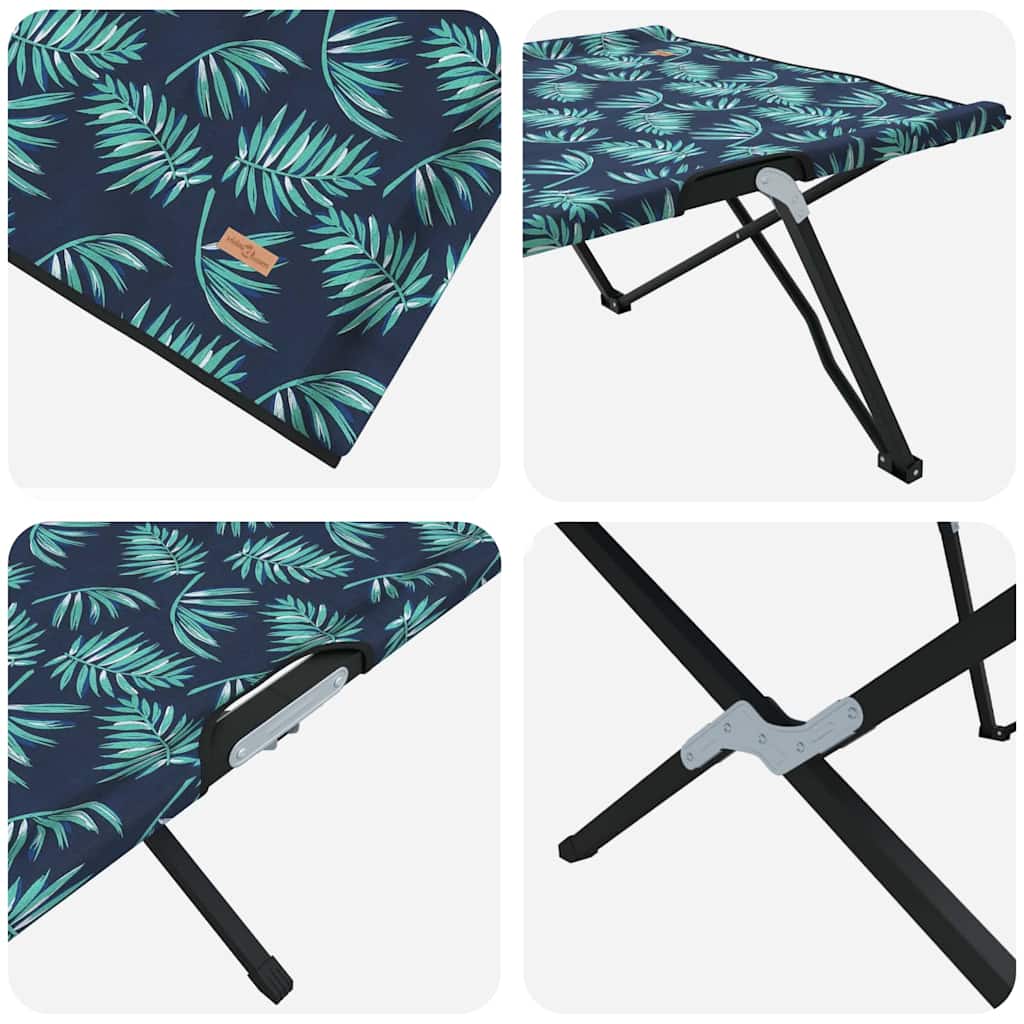 Klapp Schlafbett fürs Camping Blau 206 x 76 x 74 cm