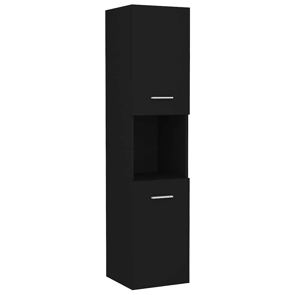 Badezimmerschrank Weiß 30x30x130 cm Holzwerkstoff