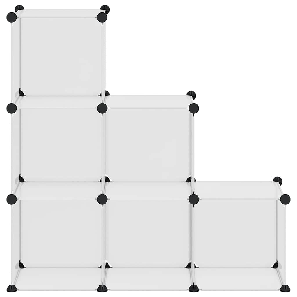 Regalsystem mit 12 Würfeln Schwarz PP