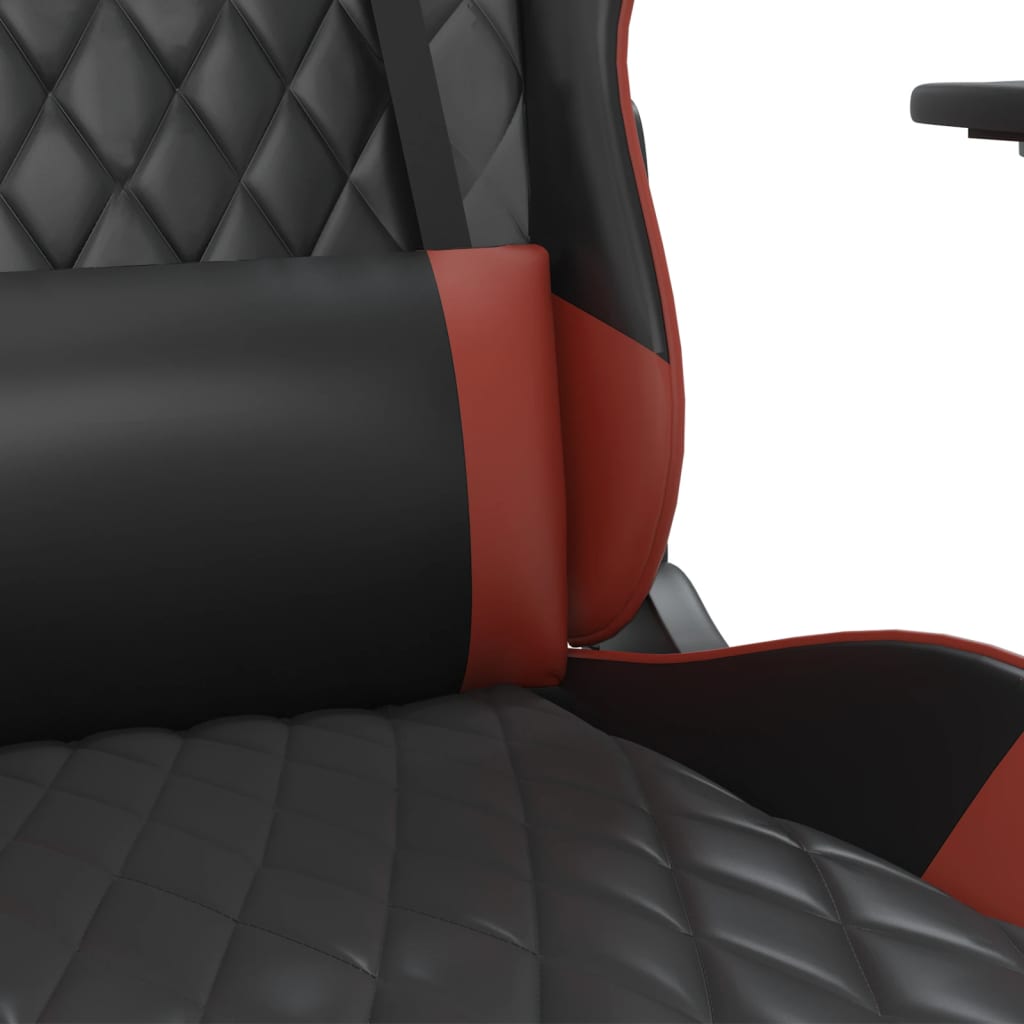 Gaming-Stuhl mit Massagefunktion Schwarz und Blau Kunstleder