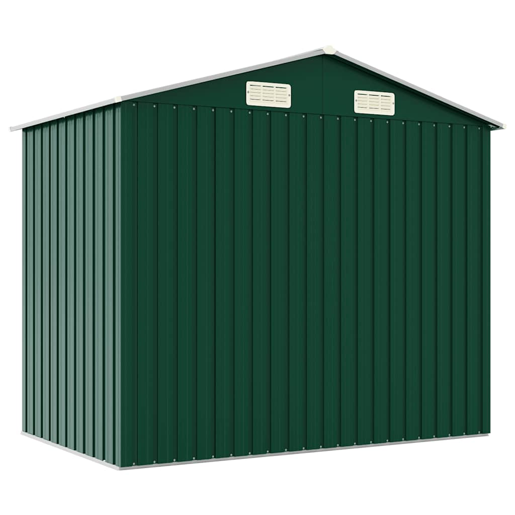 Gerätehaus Grün 205x129x183 cm Verzinkter Stahl