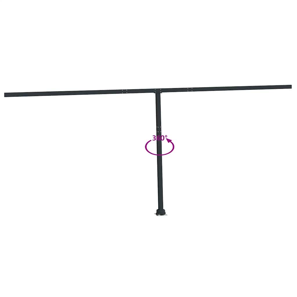 Stützen für Markisen Weiß 300x245 cm Eisen