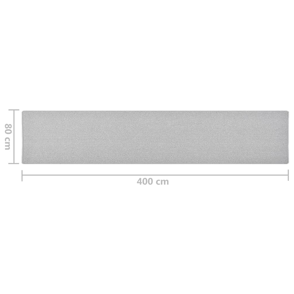 Teppichläufer Anthrazit 80 x 500 cm 100% Polypropylen