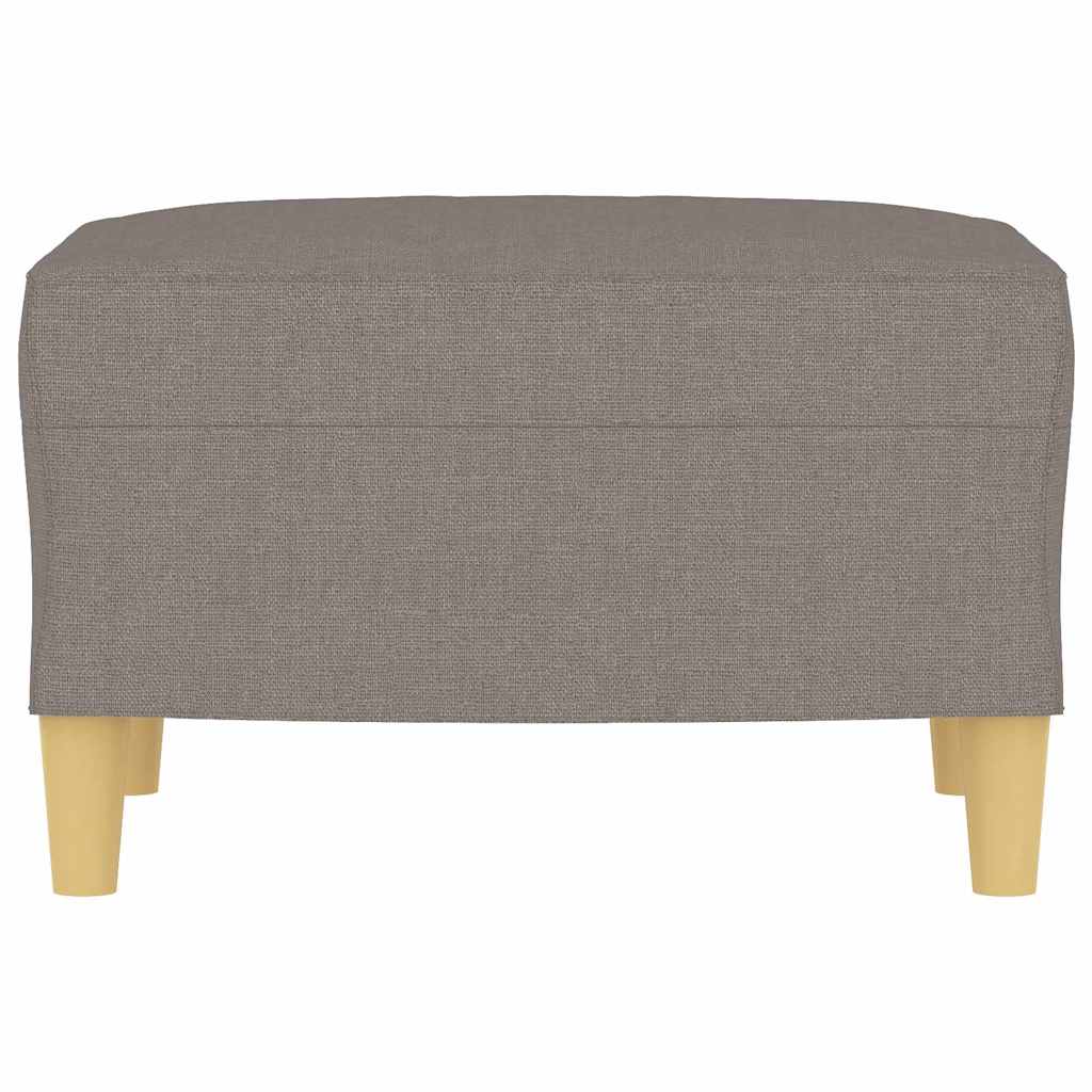Fußhocker Hellgrau 60x50x41 cm Stoff