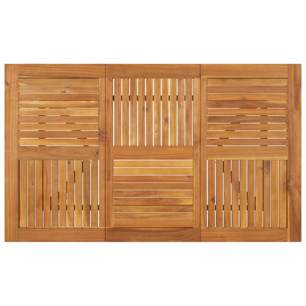 Gartentisch 85x85x75 cm Massivholz Akazie