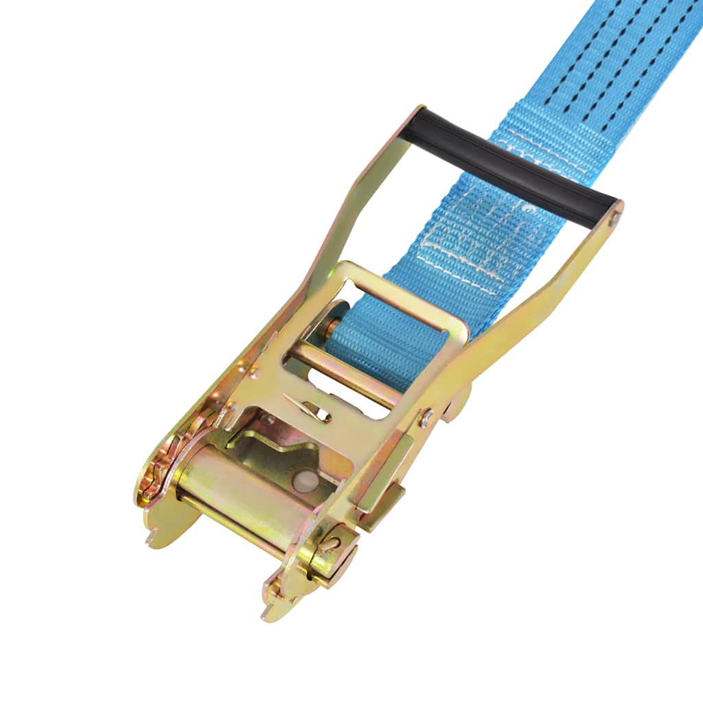 Ratschen-Spanngurte 4 Stk. 0,8 Tonnen 6m×25mm Blau