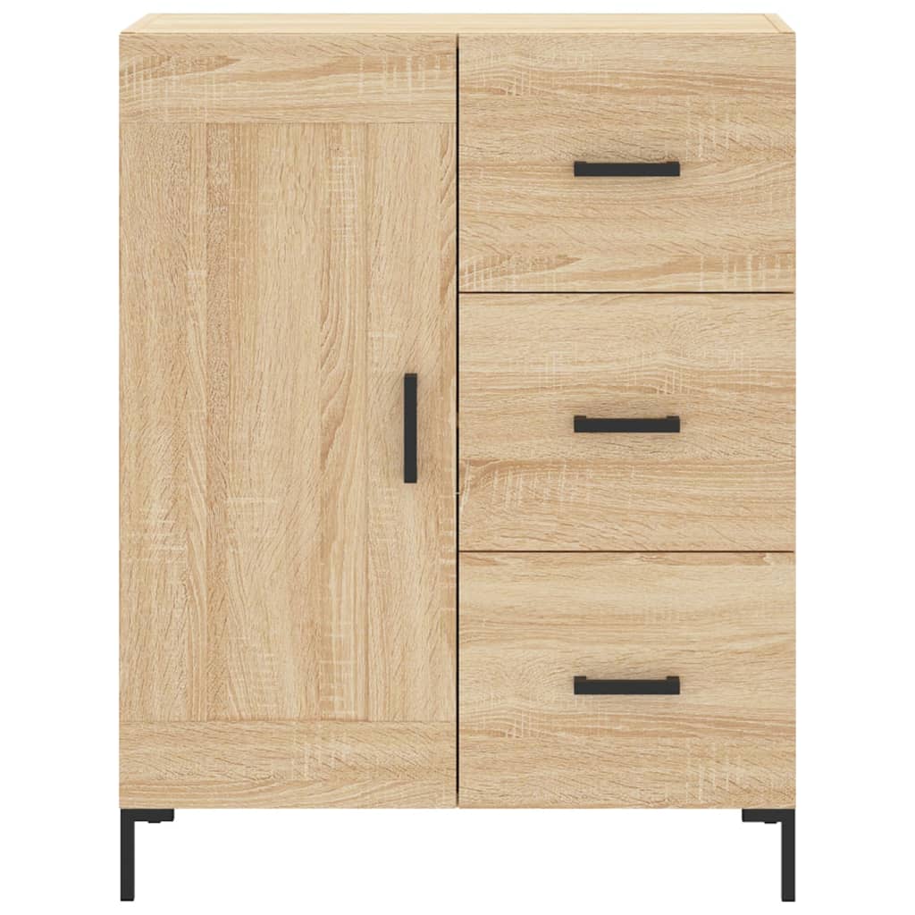 Highboard Hochglanz-Weiß 69,5x34x180 cm Holzwerkstoff