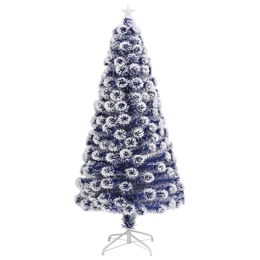 Vorbeleuchteter Weihnachtsbaum mit Ständer und LED 150 cm Glasfaser