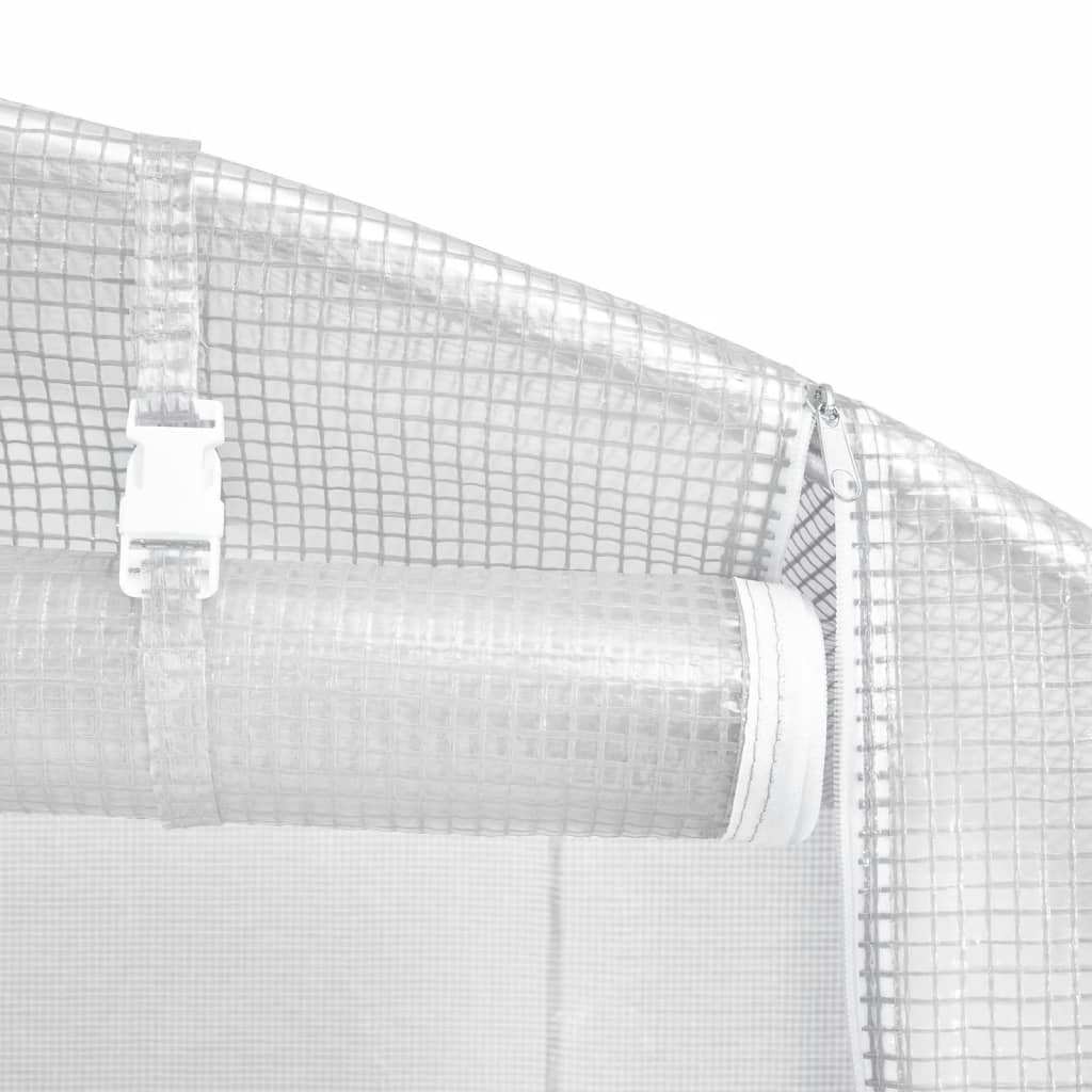 Gewächshaus mit Stahlrahmen Grün 8 m² 4x2x2 m