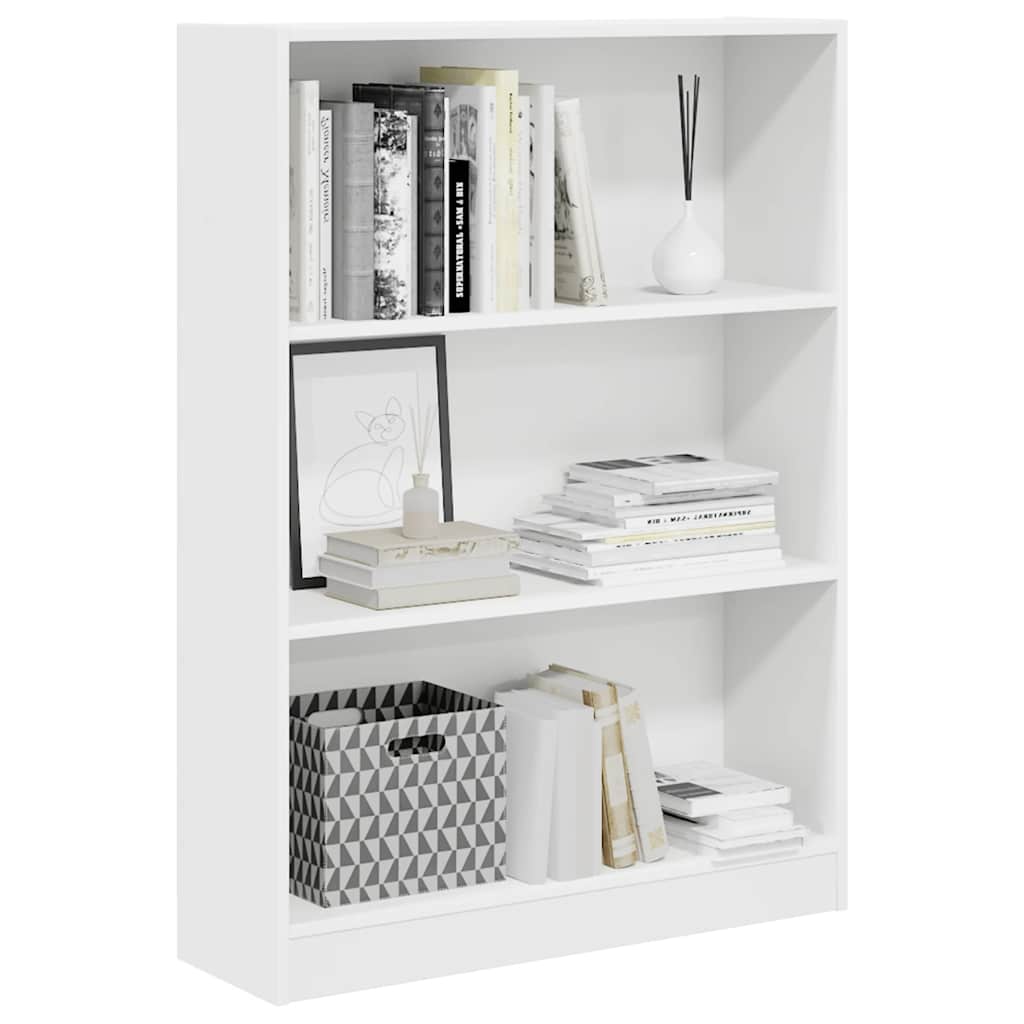 Bücherregal Weiß 40x24x75 cm Holzwerkstoff