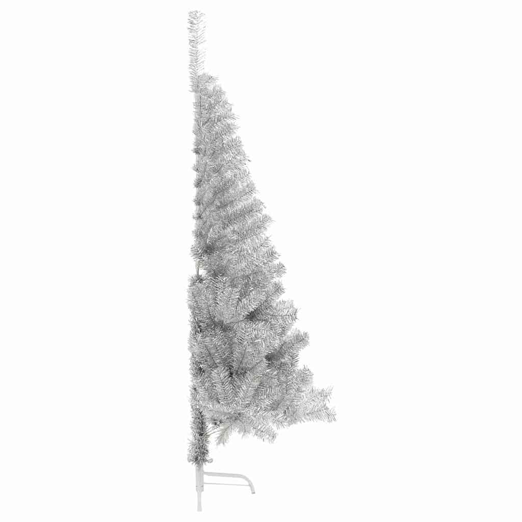 Künstlicher Halb-Weihnachtsbaum mit Ständer Grün 150 cm PVC