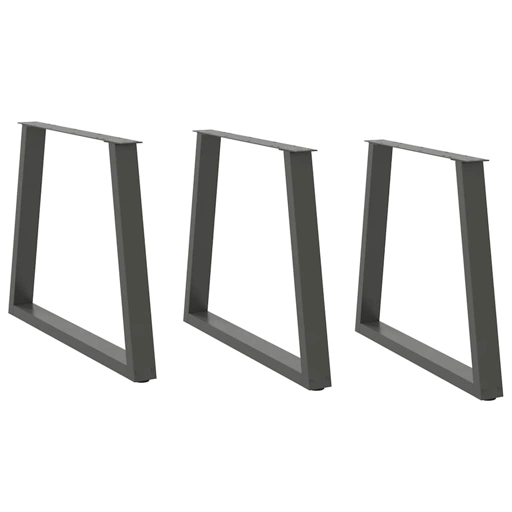 Couchtischbeine V-Form 2 Stück Schwarz 30x(30-31,3) cm Stahl