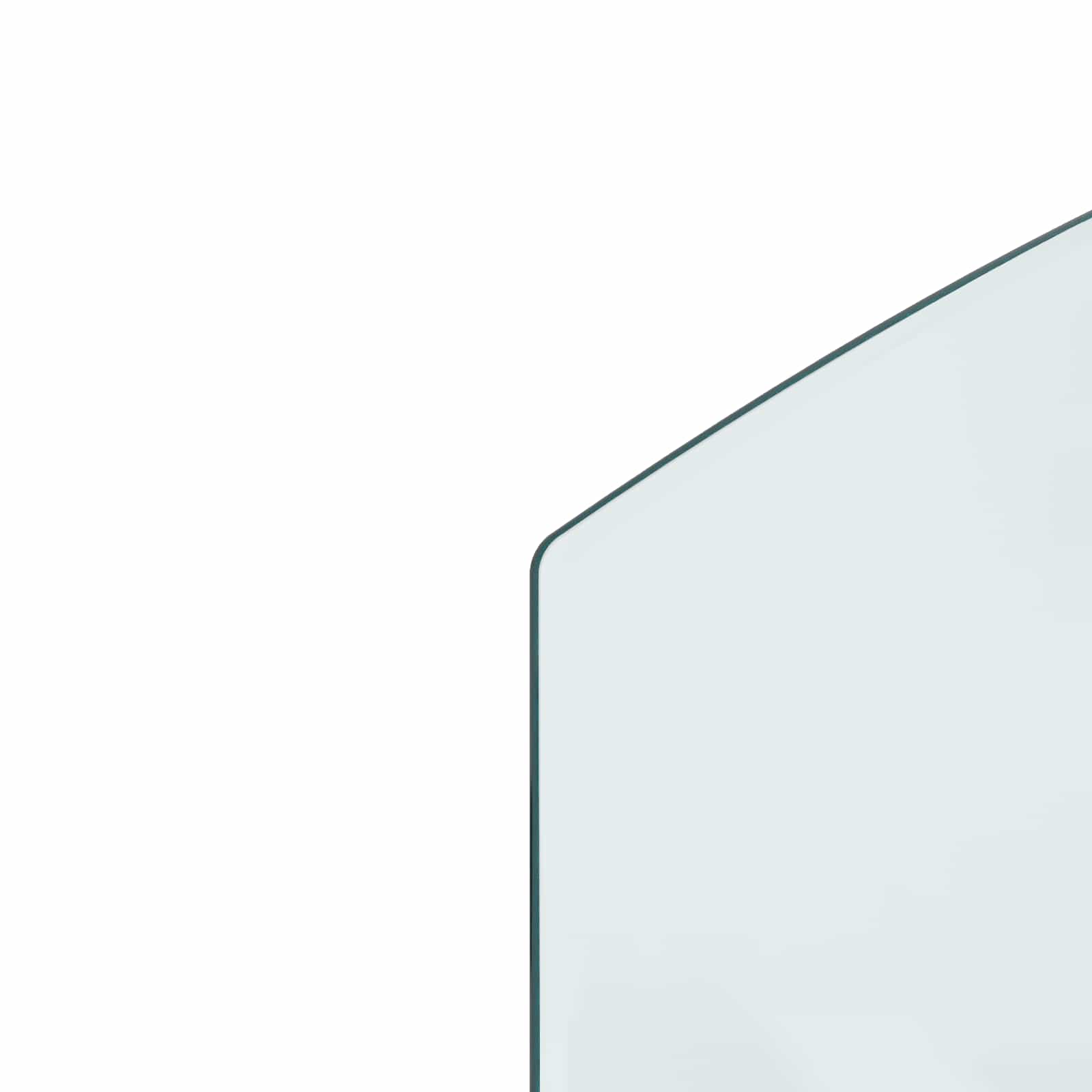 Feuerstelle Glasplatte Transparent 80 x 50 cm Glas