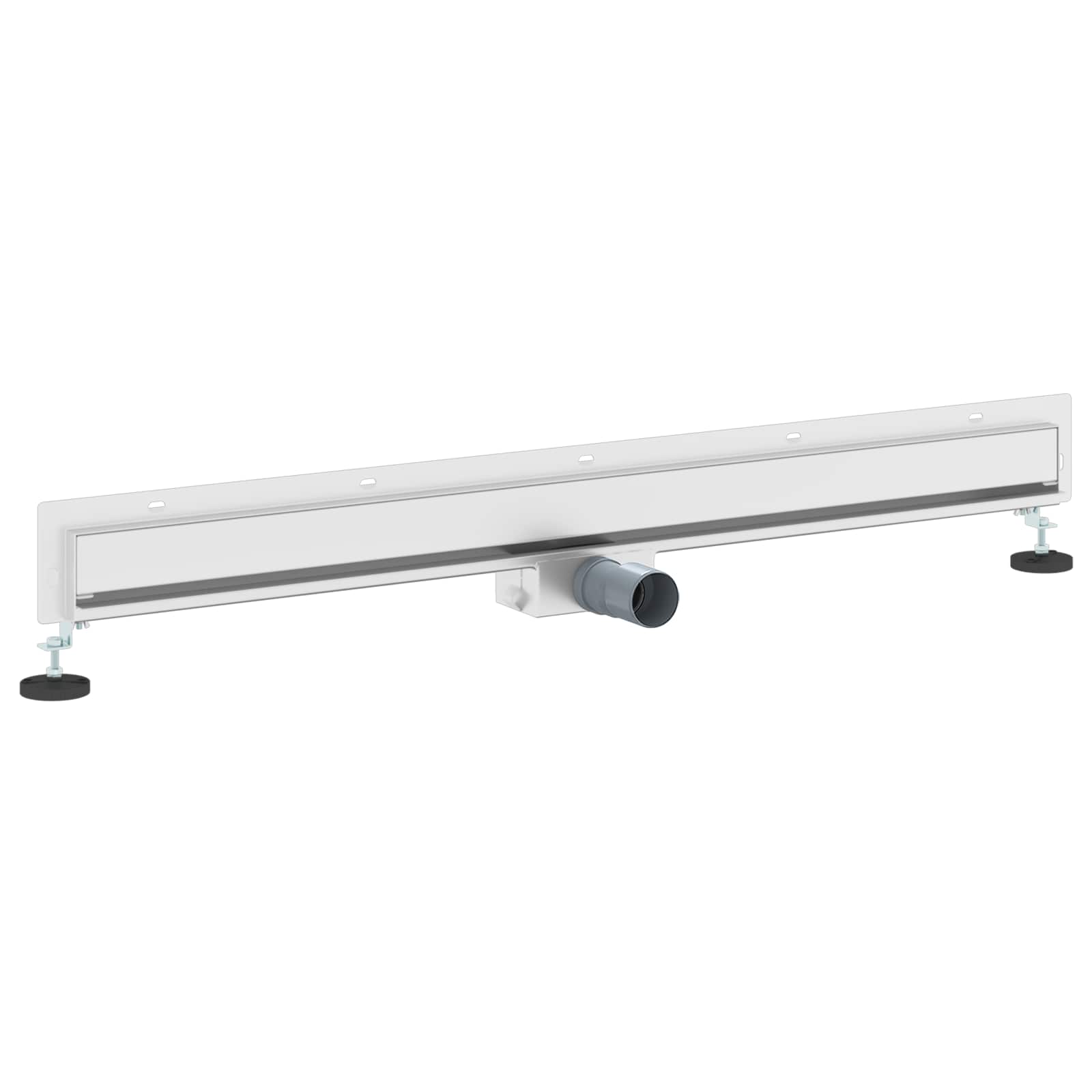 Wandmontierter Duschablauf Silber 50 cm Edelstahl 304
