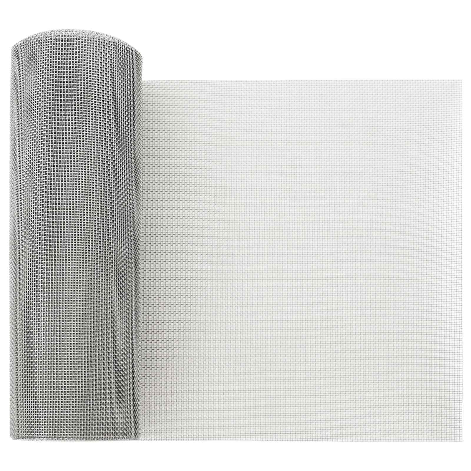 Drahtzäune 100 x 500 cm Mesh Edelstahl 201 Silber
