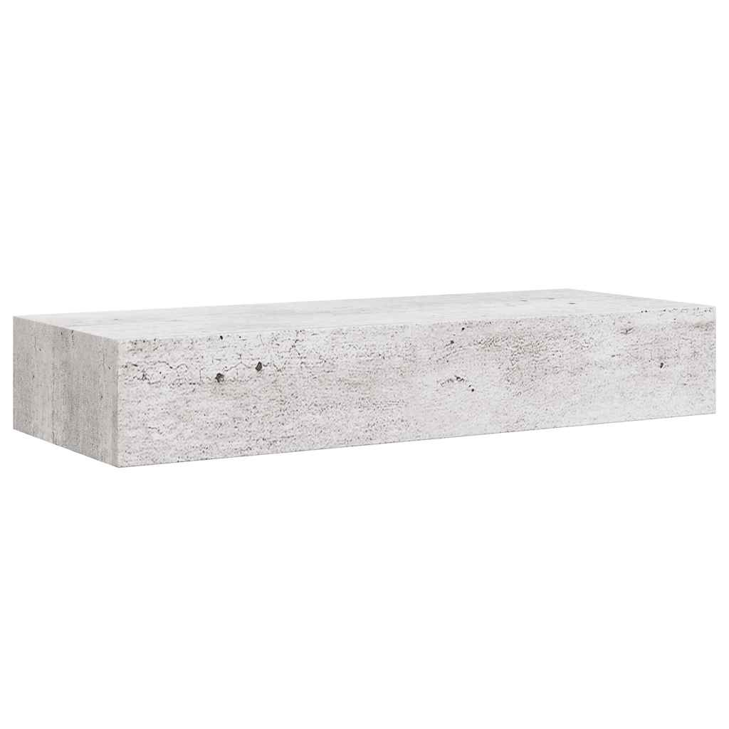 Wandregal mit Schublade Weiß 40x23,5x10 cm MDF