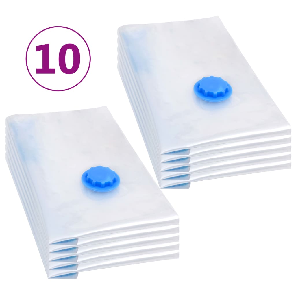 Aufbewahrungstaschen 5 pcs Transparent und Blau 70 x 50 cm