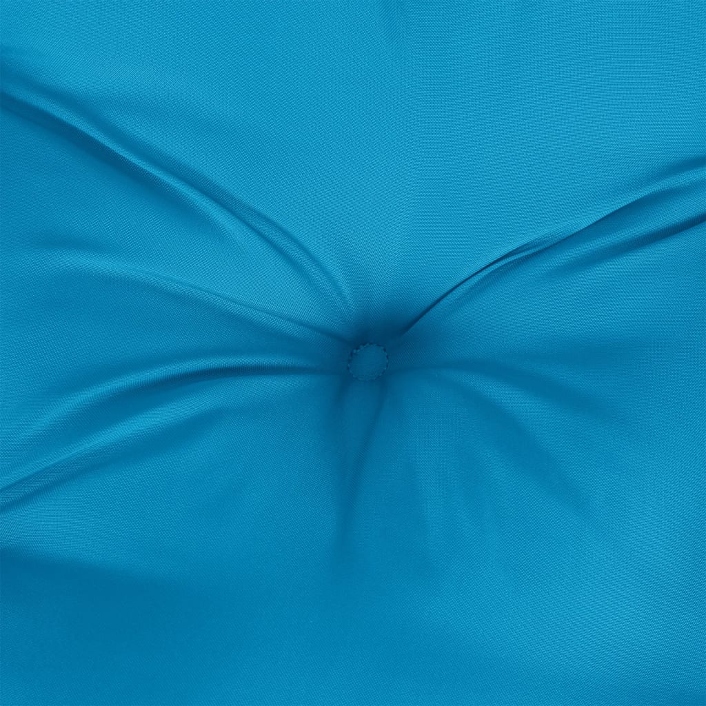 Kissen Rund Marineblau Ø 60x11 cm Oxford-Gewebe