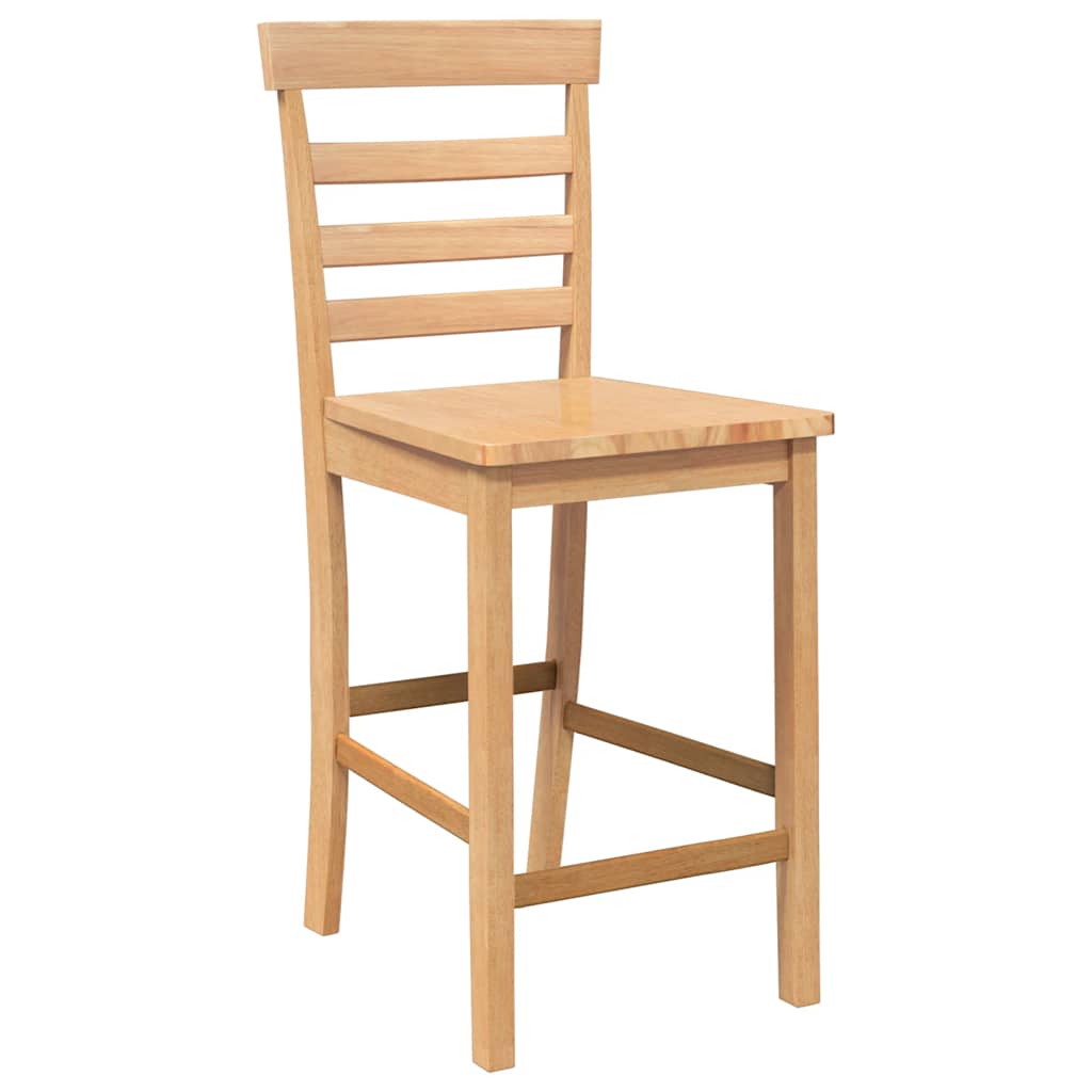 Barhocker 2 Stk. Weiß Stoff