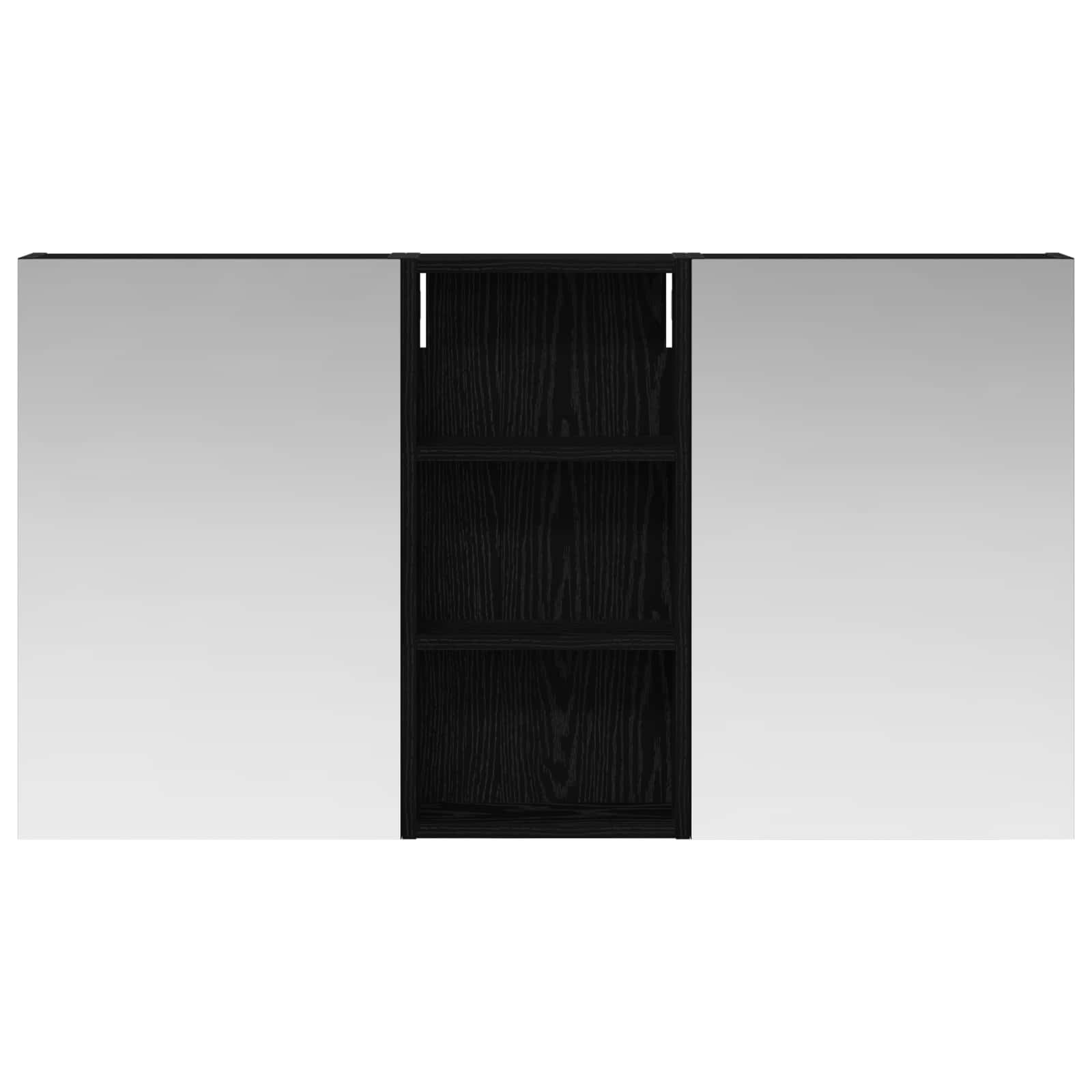Badezimmerschrank-Set 3 pcs 80 x 10,5 x 50 cm Holzwerkstoff