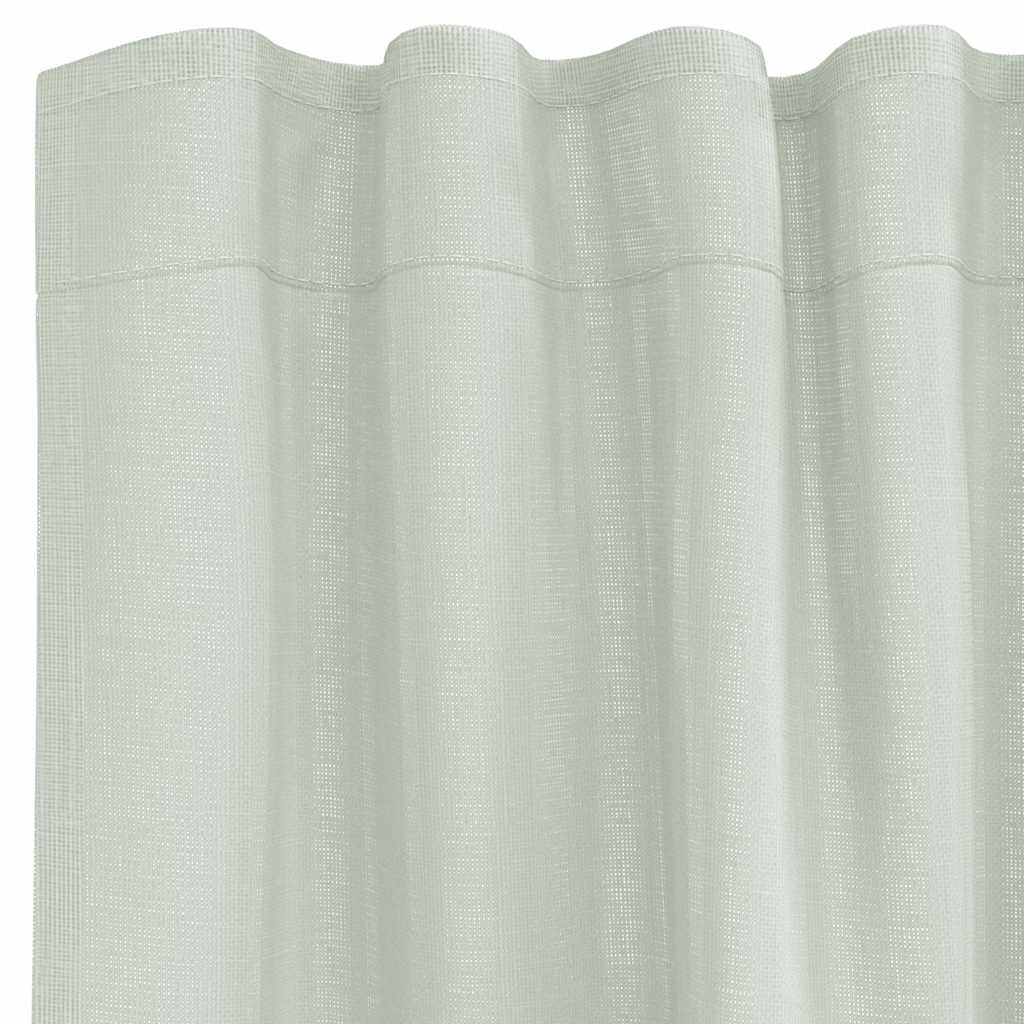 Voile Vorhänge mit Ösen 2 Stk. Apfelgrün 140x140 cm