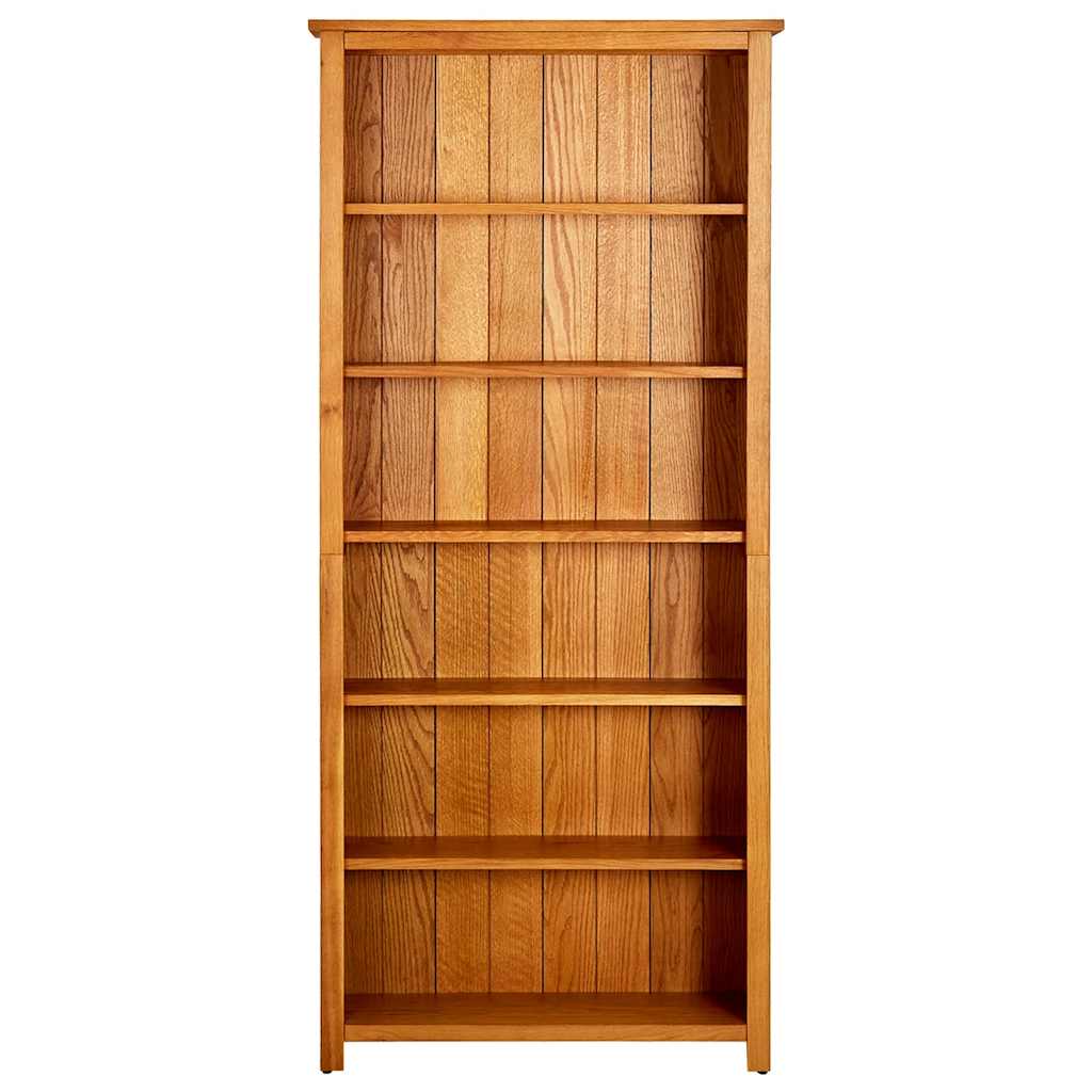 Bücherregal 3 Fächer 70x22,5x82 cm Massivholz Eiche