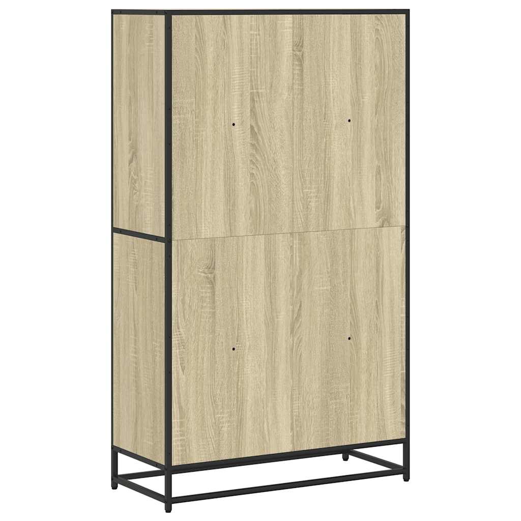 Bücherregal Schwarz 60x35x139 cm Holzwerkstoff