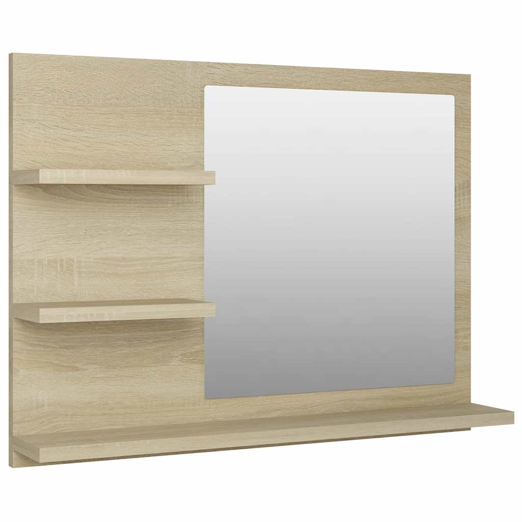 Badspiegel Weiß 60x10,5x45 cm Holzwerkstoff