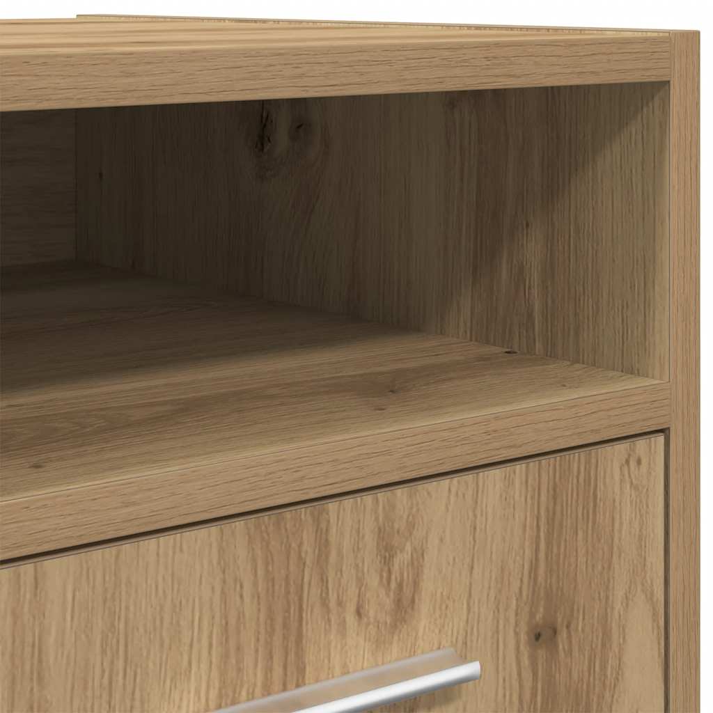 Beistellschrank mit Rollen Weiß 33x38x60 cm Holzwerkstoff