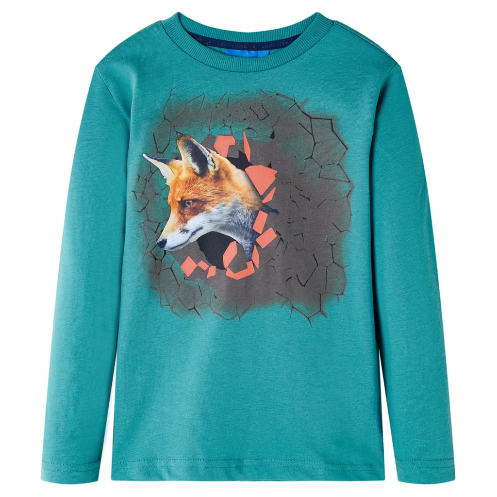 Kinder-Langarmshirt Rostbraun 116