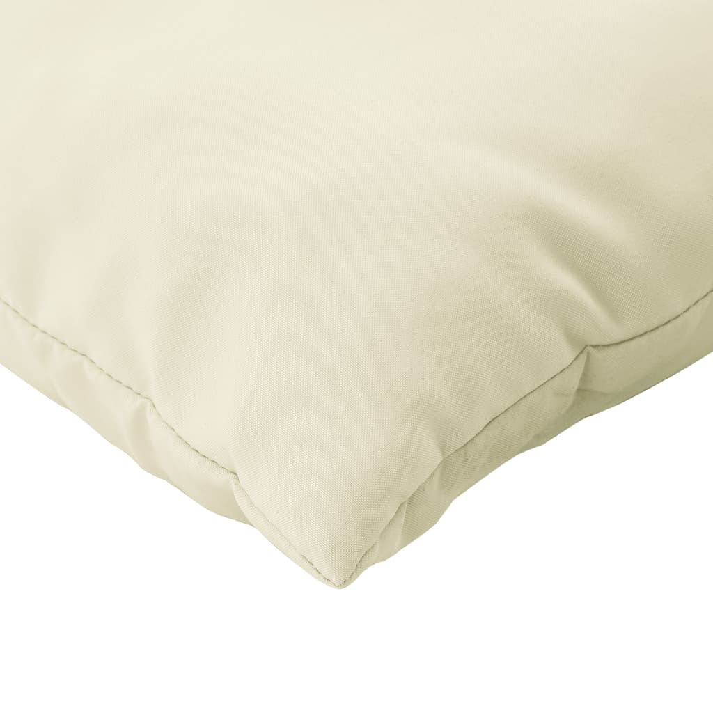 Palettenkissen 3-tlg. Taupe Stoff