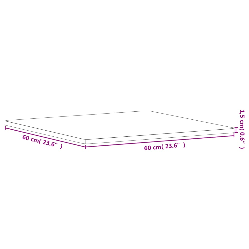 Tischplatte Ø30x1,5 cm Rund Massivholz Buche