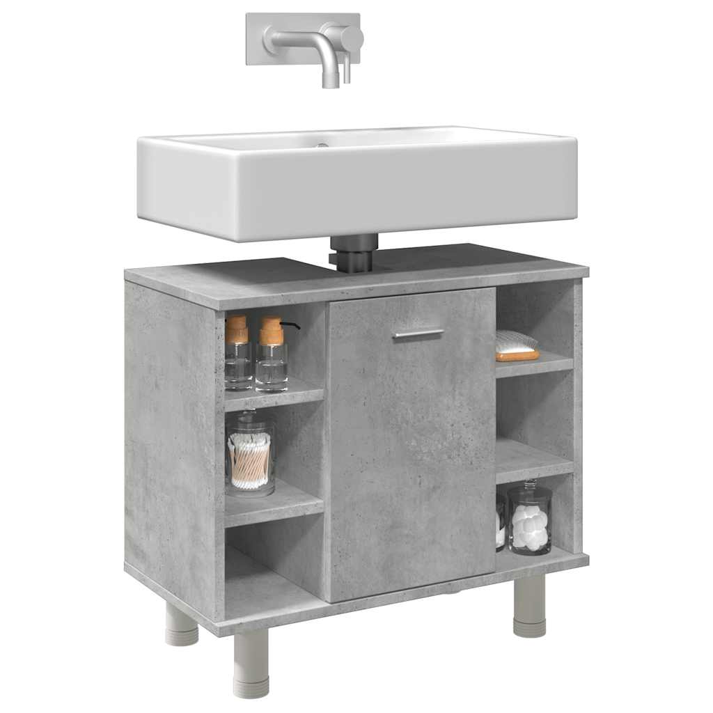 Badezimmerschrank Weiß 60x32x53,5 cm Holzwerkstoff
