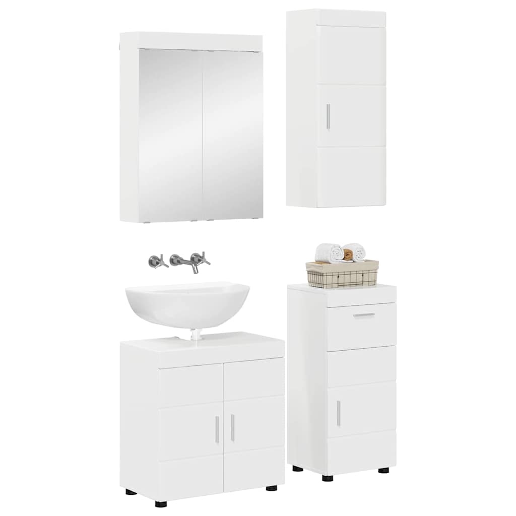 Badezimmermöbel-Set TULUM 2 pcs Weiß 60 x 34 x 63 cm