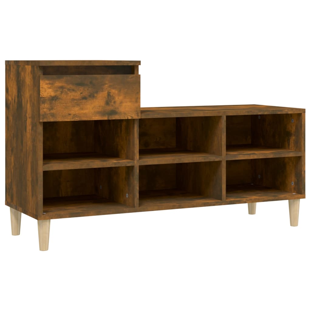 Schuhregal Weiß 102x36x60 cm Holzwerkstoff