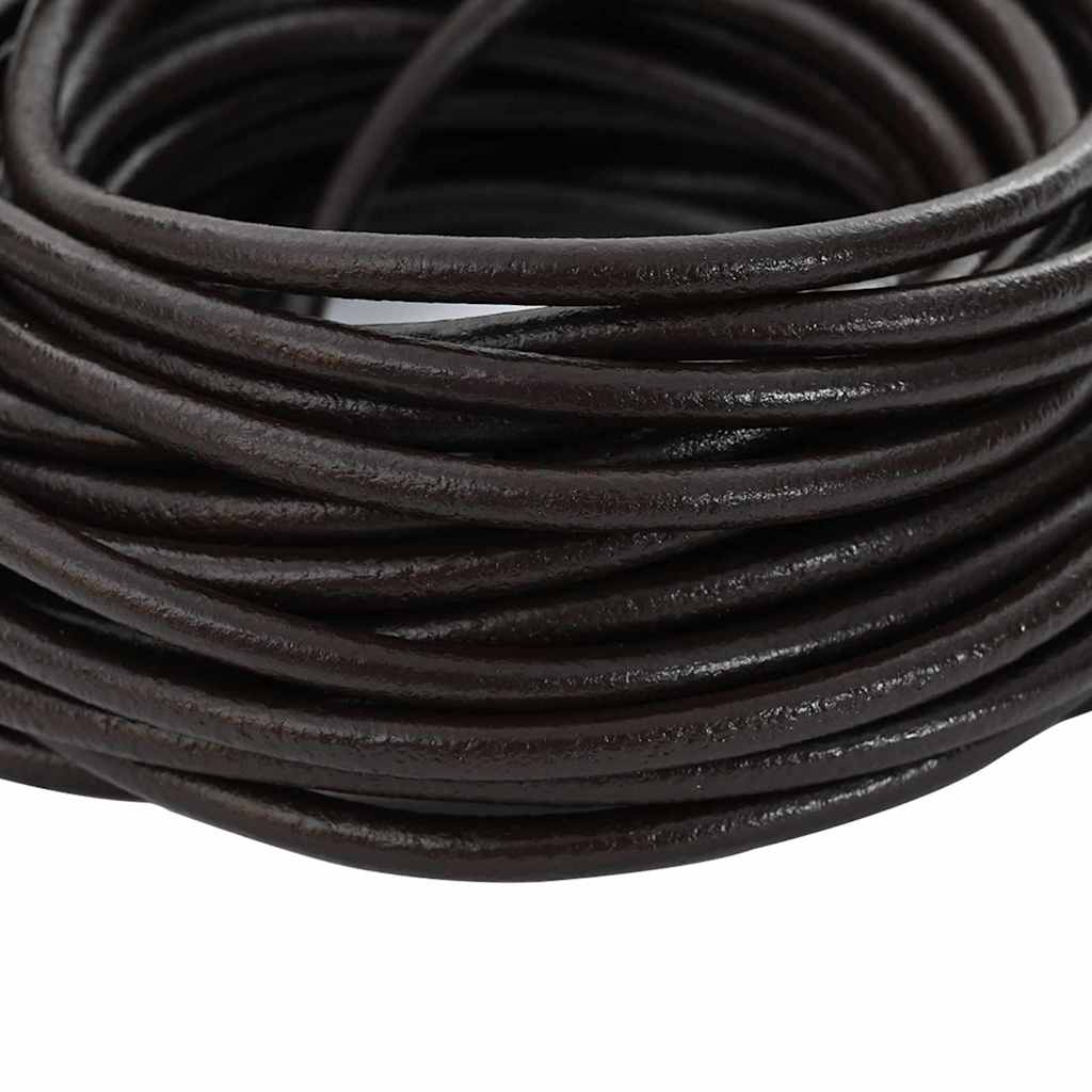 Leder Schnur Schwarz Ø1 mm x 5 m Leder