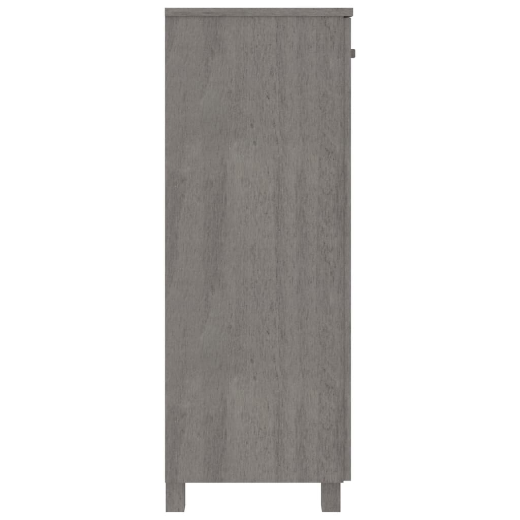Schuhschrank HAMAR Honigbraun 85x40x108 cm Massivholz Kiefer